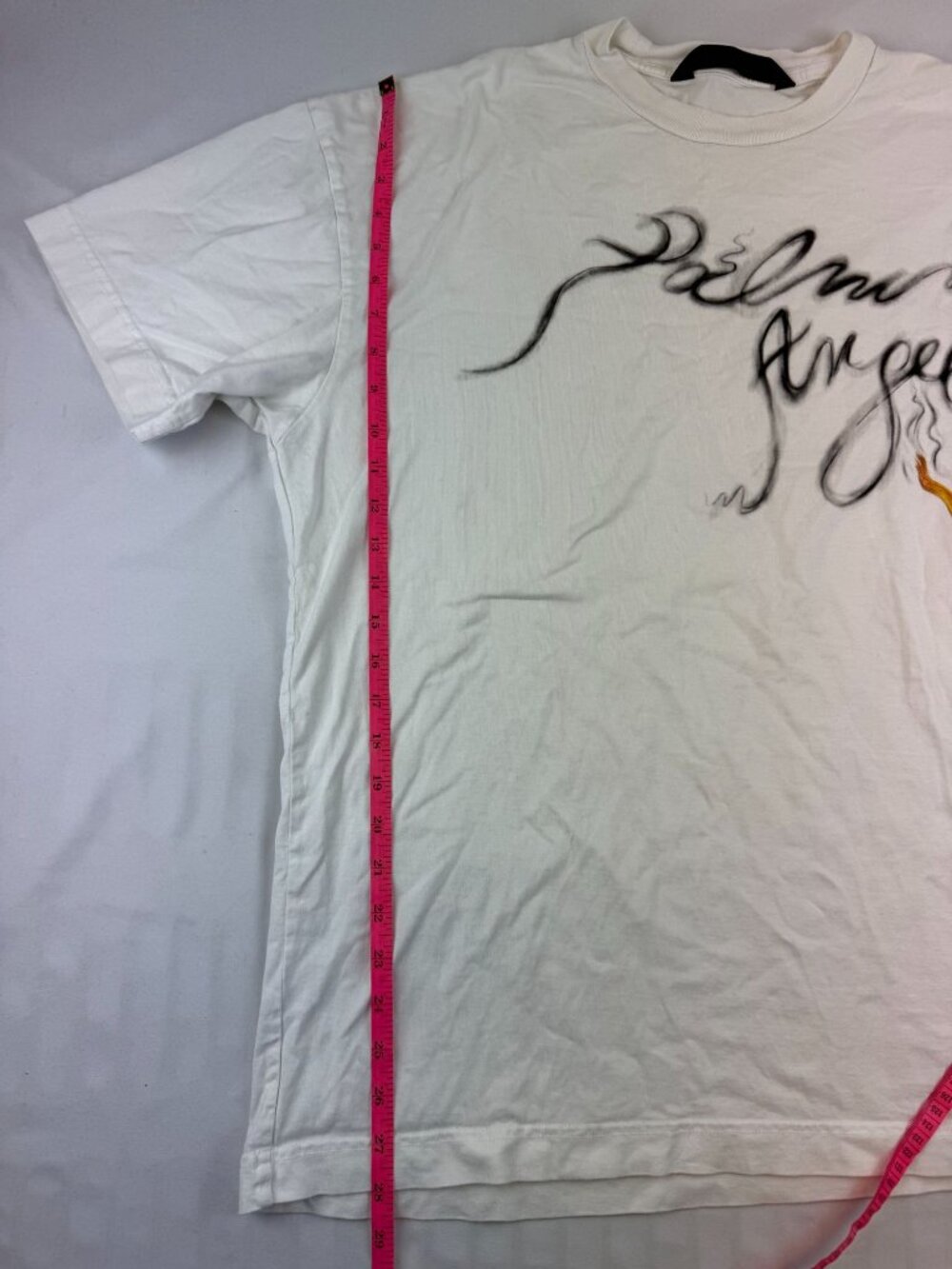 Palm Angels Foggy Logo White T-Shirt Graphic Tee Size XL - Picture 12 of 12
